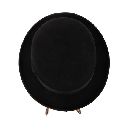 CA4LA Black Wool Felt Bowler Hat Size 59