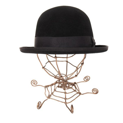 CA4LA Black Wool Felt Bowler Hat Size 59
