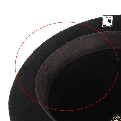 CA4LA Black Wool Felt Bowler Hat Size 59