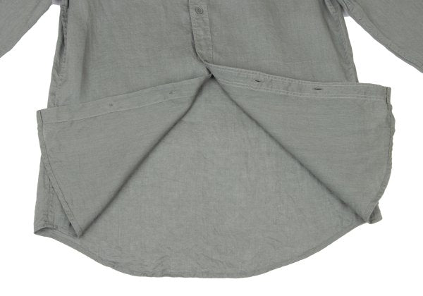 ARMANI EXCHANGE Linen Embroidered Logo Shirt Khaki Size S