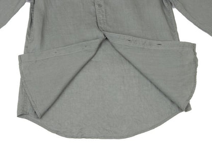 ARMANI EXCHANGE Linen Embroidered Logo Shirt Khaki Size S