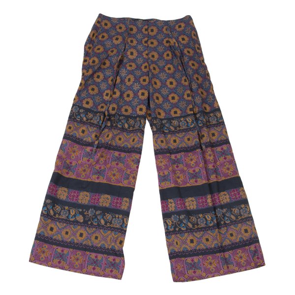 Max Mara WEEKEND LINE Cotton Graphic Pants Multi Size 40