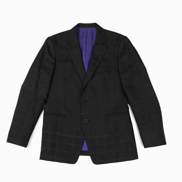 ISSEY MIYAKE MEN 15AW Silk Blend Woven Jacket Black Size 1