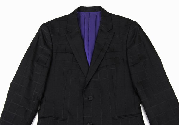 ISSEY MIYAKE MEN 15AW Silk Blend Woven Jacket Black Size 1