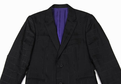 ISSEY MIYAKE MEN 15AW Silk Blend Woven Jacket Black Size 1