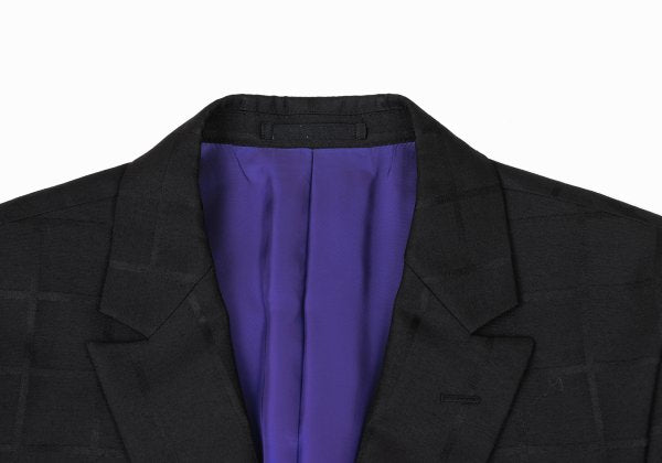 ISSEY MIYAKE MEN 15AW Silk Blend Woven Jacket Black Size 1