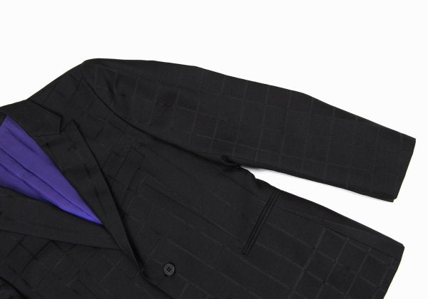 ISSEY MIYAKE MEN 15AW Silk Blend Woven Jacket Black Size 1