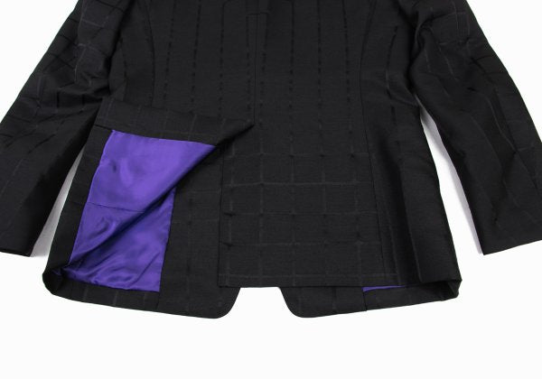 ISSEY MIYAKE MEN 15AW Silk Blend Woven Jacket Black Size 1