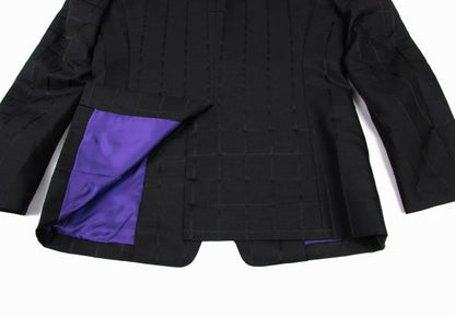 ISSEY MIYAKE MEN 15AW Silk Blend Woven Jacket Black Size 1