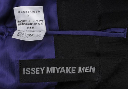 ISSEY MIYAKE MEN 15AW Silk Blend Woven Jacket Black Size 1