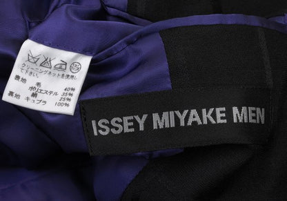 ISSEY MIYAKE MEN 15AW Silk Blend Woven Jacket Black Size 1