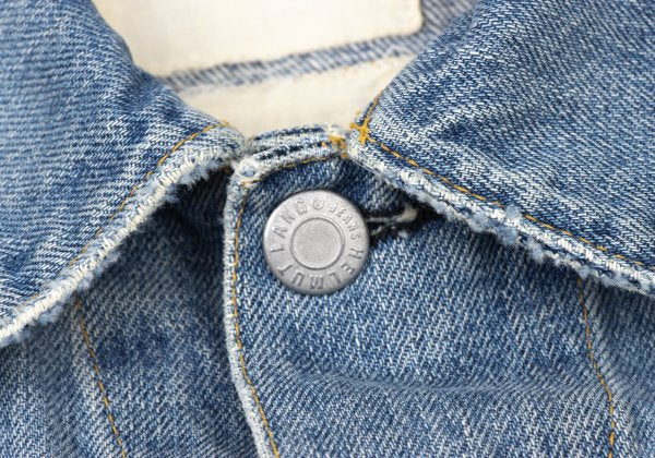 HELMUT LANG Archive Washed Denim Jacket Indigo Size 44