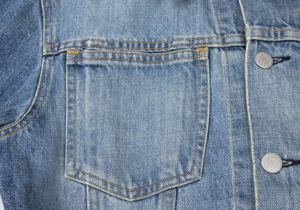 HELMUT LANG Archive Washed Denim Jacket Indigo Size 44