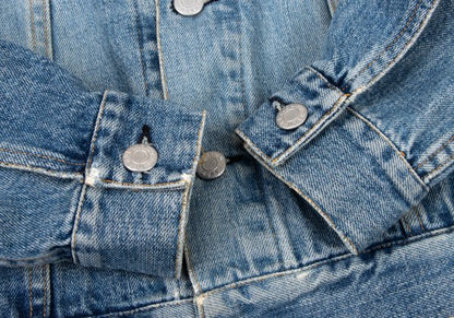 HELMUT LANG Archive Washed Denim Jacket Indigo Size 44