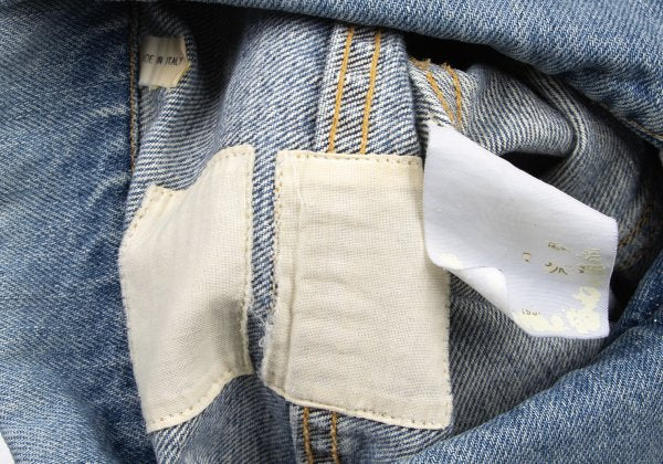 HELMUT LANG Archive Washed Denim Jacket Indigo Size 44