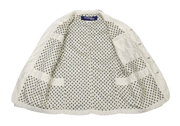 JUNYA WATANABE MAN 08SS Ivory Linen Pocket Jacket Size S