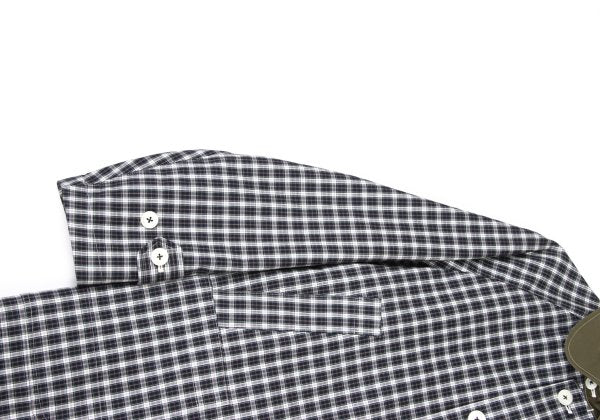 JUNYA WATANABE MAN Plaid Club Collar Long Jacket Blue Size M