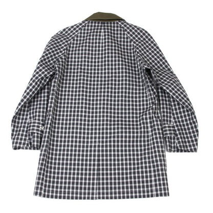 JUNYA WATANABE MAN Plaid Club Collar Long Jacket Blue Size M