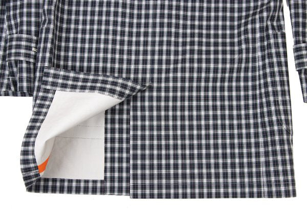 JUNYA WATANABE MAN Plaid Club Collar Long Jacket Blue Size M