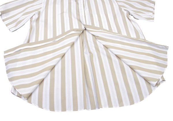 COMME des GARCONS HOMME Stripe Button Shirt Beige Size L