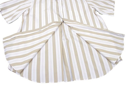 COMME des GARCONS HOMME Stripe Button Shirt Beige Size L