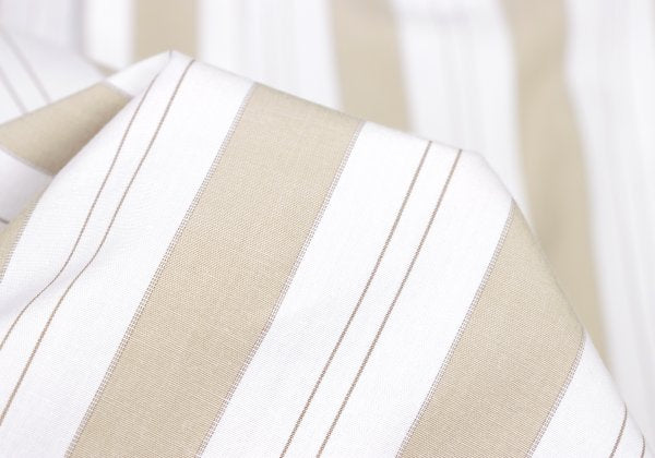 COMME des GARCONS HOMME Stripe Button Shirt Beige Size L