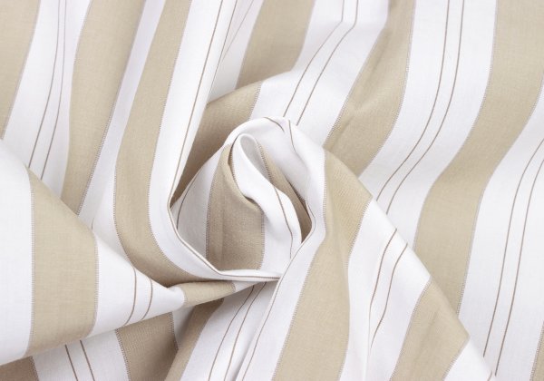 COMME des GARCONS HOMME Stripe Button Shirt Beige Size L