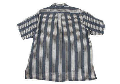 COMME des GARCONS HOMME Linen Half-Zip Shirt Navy Size L