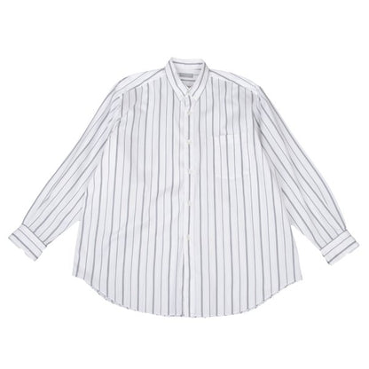 COMME des GARCONS HOMME Cotton Stripe Shirt Wht/Gry Size L