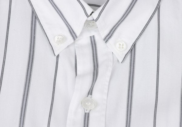 COMME des GARCONS HOMME Cotton Stripe Shirt Wht/Gry Size L