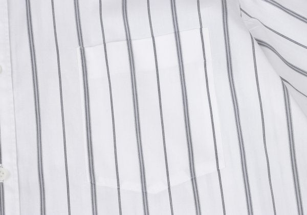 COMME des GARCONS HOMME Cotton Stripe Shirt Wht/Gry Size L
