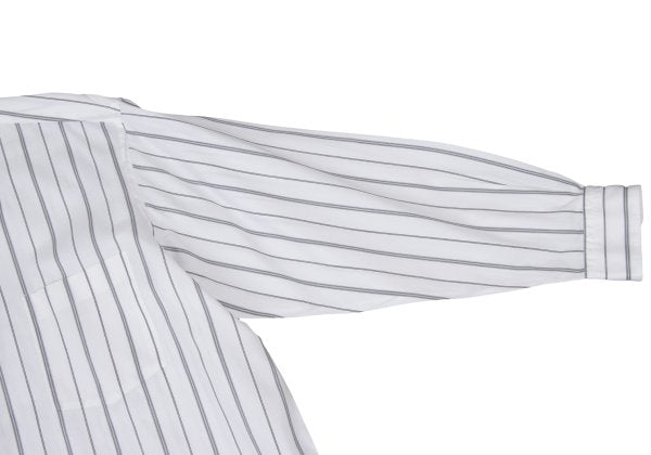 COMME des GARCONS HOMME Cotton Stripe Shirt Wht/Gry Size L