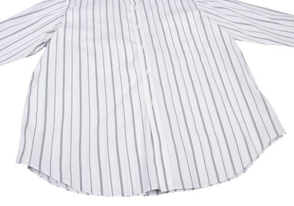 COMME des GARCONS HOMME Cotton Stripe Shirt Wht/Gry Size L