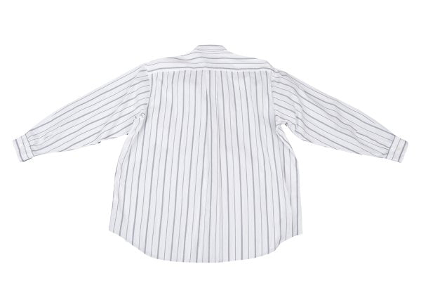 COMME des GARCONS HOMME Cotton Stripe Shirt Wht/Gry Size L