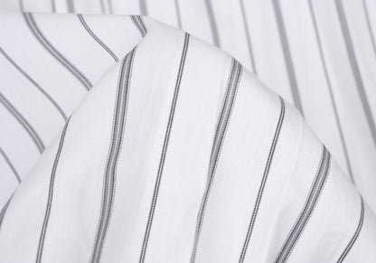 COMME des GARCONS HOMME Cotton Stripe Shirt Wht/Gry Size L