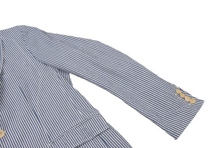 JUNYA WATANABE MAN 14SS Navy White Seersucker Jacket Size M