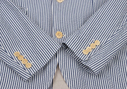 JUNYA WATANABE MAN 14SS Navy White Seersucker Jacket Size M