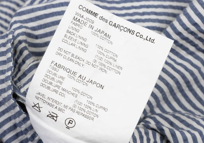 JUNYA WATANABE MAN 14SS Navy White Seersucker Jacket Size M