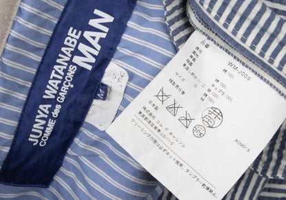 JUNYA WATANABE MAN 14SS Navy White Seersucker Jacket Size M