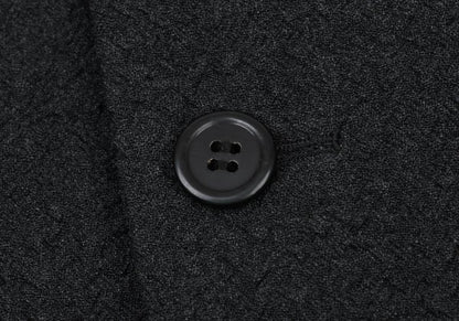 ISSEY MIYAKE MEN 11AW Crinkled Wool 2B Jacket Black Size 2