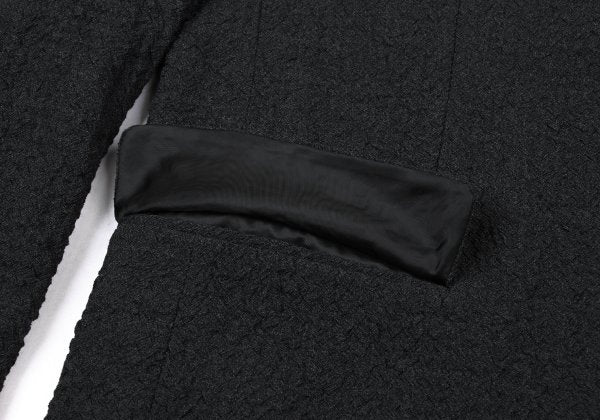 ISSEY MIYAKE MEN 11AW Crinkled Wool 2B Jacket Black Size 2