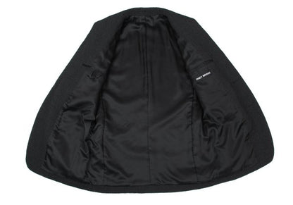 ISSEY MIYAKE MEN 11AW Crinkled Wool 2B Jacket Black Size 2