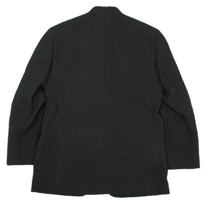 ISSEY MIYAKE MEN 11AW Crinkled Wool 2B Jacket Black Size 2