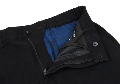 ISSEY MIYAKE MEN Black Wool Poly Shirring Hem Pants Size 2