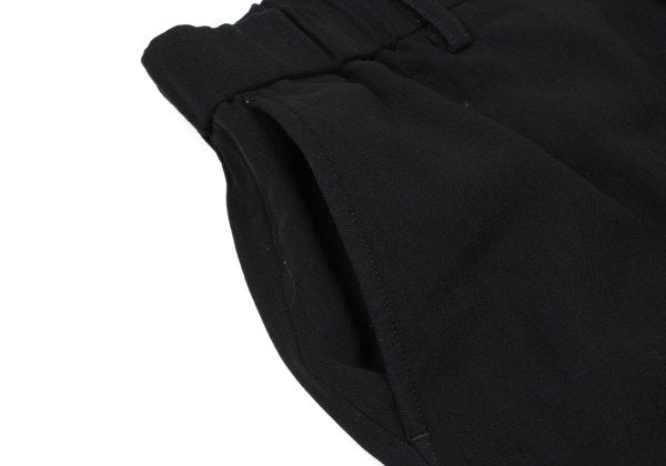 ISSEY MIYAKE MEN Black Wool Poly Shirring Hem Pants Size 2