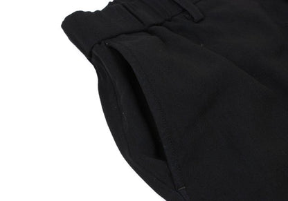 ISSEY MIYAKE MEN Black Wool Poly Shirring Hem Pants Size 2