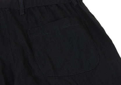ISSEY MIYAKE MEN Black Wool Poly Shirring Hem Pants Size 2