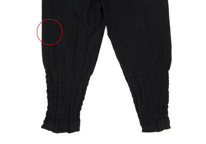 ISSEY MIYAKE MEN Black Wool Poly Shirring Hem Pants Size 2