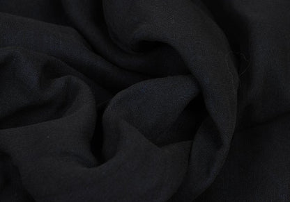 ISSEY MIYAKE MEN Black Wool Poly Shirring Hem Pants Size 2