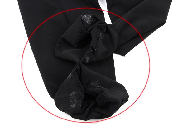 ISSEY MIYAKE MEN 11AW Nylon Blend Stretch Pants Black Size 1